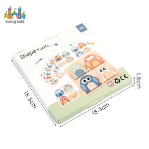 Деревянные развивающие игрушки Монтессори: головоломки-сортеры «Конг» для детей, обучающие игры и игрушки для развития детей - Product Image 4