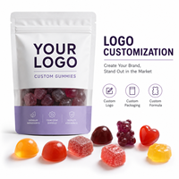 OEM ODM Fabriek Meerdere Kleuren Gezonde Fruit Smaak Gelatine Gummies Beren Zoete Zachte Kauwgom Snoepjes