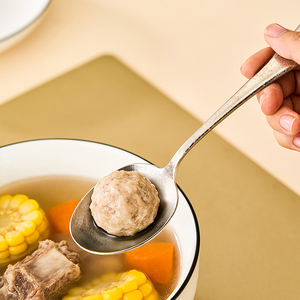 Cuchara de Sopa Moderna de Titanio Puro Plateada en Plata, con Mango Largo, Capacidad de 20 ml, Apta para Lavavajillas, para Uso Doméstico - Product Image 4