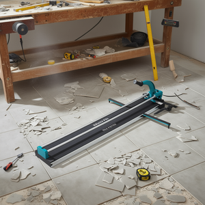 Tagliapiastrelle manuale 1200 mm a doppia guida di livello industriale per piastrelle in gres porcellanato e ceramica - Product Image 2