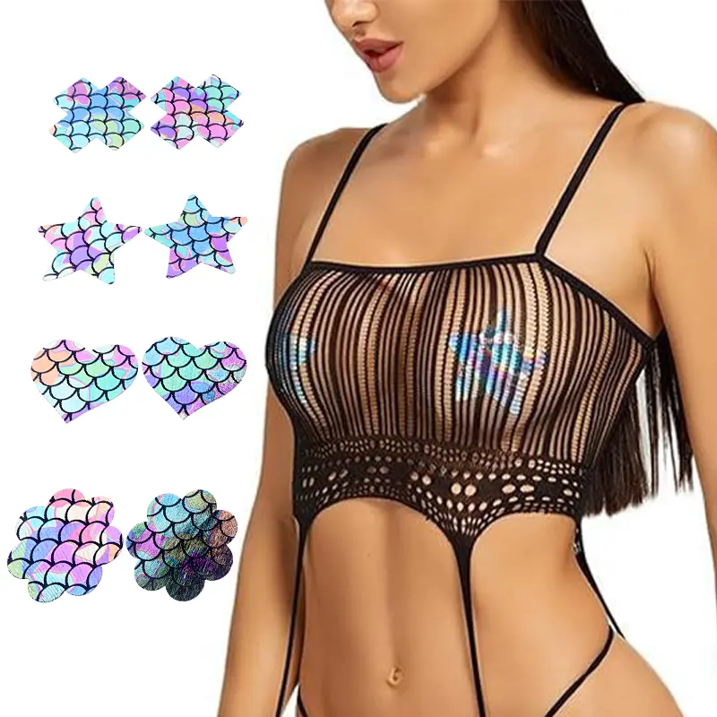 Opaque Custom Pasties Nipple Cover Festive Sexy Women Disposable Nipple Cover Stickers Breast Adhesive Pasties