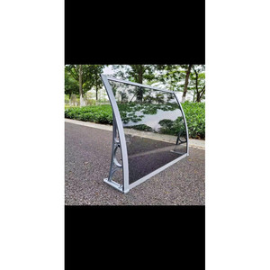 Soporte de aluminio negro fácil de instalar al mejor <span class=keywords><strong>precio</strong></span> y placa de <span class=keywords><strong>policarbonato</strong></span> <span class=keywords><strong>transparente</strong></span> para el hogar - Product Image 3