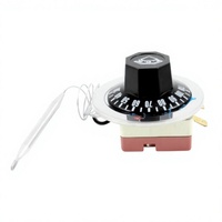 Thermostat capillaire, interrupteur de contrôle de température, sonde en acier inoxydable, AC 250V 50-60Hz pour friteuse