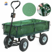 Carrito de basura de jardín para niños y adultos, carrito de basura de alta calidad