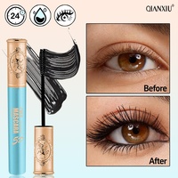 Mascara Qianxiu Imperméable, Courbant, Allongeant, Volumisant, Anti-bavures, Longue Tenue, Cosmétiques pour les Yeux