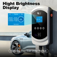 Stasiun Pengisian Daya Mobil Listrik Feyree 7kW NACS untuk Penggunaan di Rumah, Dudukan Charger EV 32A AC dengan Kartu RFID