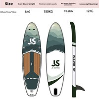 Nouvelle planche de SUP gonflable en PVC Jieshi JS-AT pour le surf et le paddle, fabriquée en Chine, idéale pour le dropshipping et le commerce international.