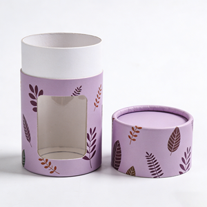 Tubo de papel Kraft al por mayor tapa borde plano revestimiento de esponja características en relieve materiales reciclados ecológicos para productos domésticos - Product Image 3