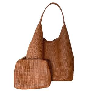 Sac fourre-tout pour femme, grande capacité, en cuir souple, sac à bandoulière, boucle magnétique, usage quotidien, automne 2025, noir foncé J9026 - Product Image 5
