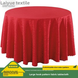 Tovaglia Rotonda Antimacchia in Poliestere 800g, 360cm, per Hotel e Banchetti, Lavabile, Copritavolo per Sala <span class=keywords><strong>da</strong></span> Pranzo - Product Image 5