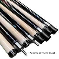 Queue de billard de 57 pouces, 19 oz, 1/2, pour billard et pool, en bois d'érable de qualité supérieure avec joint en acier inoxydable