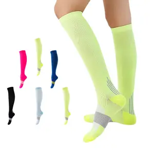 Toptan erkekler ve kadınlar Plantar korse çorap yüksek tüp çalışan spor elastik çorap spor basınç çorap