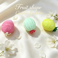 Fruitvormige lippenbalsem 4-5g Aardbei Honingmeloen Ananas Citroen Vorm Op Voorraad Schattig Blush Verpakking