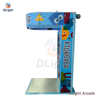 Machine de boxe de dessin animé pour enfants, testeur de force de frappe, jeu d'arcade avec cible souple, à monnayeur