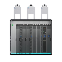 Centre de données modulaire en gros tout-en-un avec refroidissement en-rangée, 10 baies de rack 42U, connexion parallèle pour les filiales bancaires