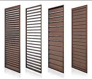 Aluminum movable louver shutter for home and apartment use