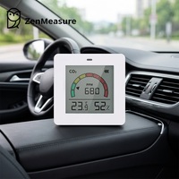 Détecteur de gaz CO2 portable mini ZenMeasure, vente en gros d'usine, capteur de dioxyde de carbone, moniteur de qualité de l'air, température et humidité