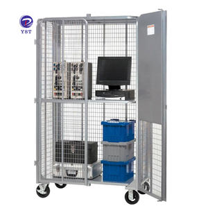 กรงขนส่งแบบพับได้ ซ้อนกันได้ พร้อมล้อเลื่อน 2 ชั้น สำหรับการจัดจำหน่ายและรักษาความปลอดภัย - Product Image 4