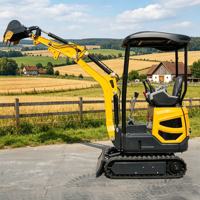 Mini-excavatrice sur chenilles CT17BH 1,74 tonne à haut débit, 25 MPa, profondeur de 2160 mm, oscillation de 660 mm, usage intensif