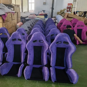 Fundas de <span class=keywords><strong>Asiento</strong></span> de Terciopelo para Autos de Lujo con Función de Aire Acondicionado, Función de Calefacción y Refrigeración, Color Violeta, Fundas para Todo el <span class=keywords><strong>Auto</strong></span> - Product Image 3