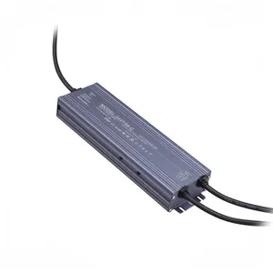 12v catu daya tahan air AC 170V-265V ke DC 12V 24V 100W 150W 200W 500W transformator tahan air LED Tuang Gel luar ruangan