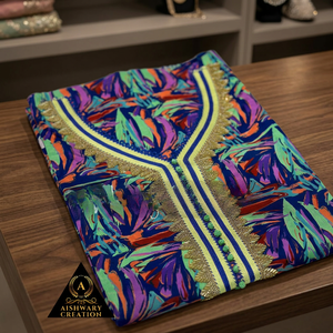 Vestido Mukhawar de Algodón Orgánico para Mujeres y Niñas, Traje Tradicional Ligero Tejido con Dupatta, Tela de Popelina Transpirable - Product Image 4