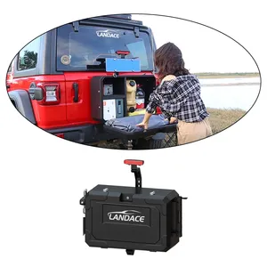 4*4 Accessories Aluminum Alloy Tail Gate Rear Door Outside Storage Tools Box for Jeep Wrangler JL JK