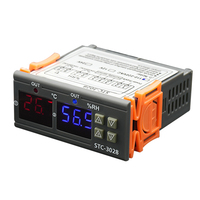 Thermorégulateur incubateur 220v/24v/12v affichage Lcd Thermostat numérique Stc-3028 contrôleur de température et d'humidité