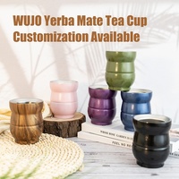 Taza de Mate de Acero Inoxidable de Doble Pared Personalizada al por Mayor de Paraguay, Taza de Té al Vacío con Pajita