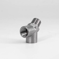 1/4 "BSPP NPT femelle mâle en forme de Y séparateur bloc coupleur adaptateur eau gaz carburant