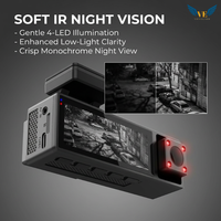 Cámara para Auto VIEVGUARB GT807, Impermeable, Visión Nocturna, Sensor G, Grabación en Bucle, Control por Aplicación, 4K, WiFi, GPS, 3 Canales