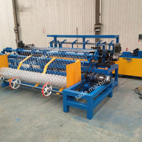 Machine automatique de clôture à maillons de chaîne enduite de PVC Opération facile Moteur PLC État neuf pour les usines de construction à mailles