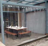 Transparent PVC Coulissant Doux Porte Rideau Mobile Pliable Soudage Porte Store Usine Directe En Plastique Nuances Volets