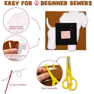 Nuovo Stock di alta qualità fai da te Set di cucito per animali di pezza educativo Set di cucito educativi per bambini giocattoli artigianali - Product Image 3