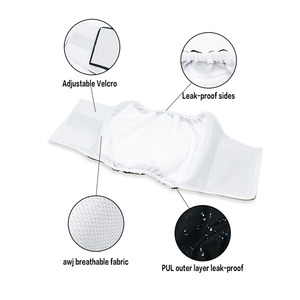 Couches absorbantes super performantes pour chiens mâles, couches lavables pour l'<span class=keywords><strong>incontinence</strong></span>, bandes ventrales pour Halloween, pour chiots et chiens adultes - Product Image 5
