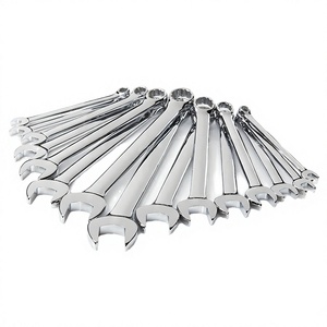 Jeu de clés mixtes à double extrémité 6-32 mm métriques en acier au chrome-vanadium de qualité industrielle, outil manuel - Product Image 2