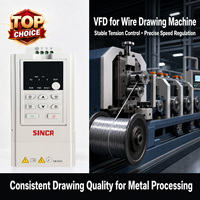 Sincr 3 phases 220V à 380V 2.2kw VFD générateur synchrone ca convertisseur de fréquence triphasé onduleur pour moteur