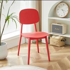 Modern Minimalist Eco-Friendly Lightweight <b>Stackable</b> Plastic Dining <b>Chair</b> with Stable Legs Waterproof Design for <b>Outdoor</b> Use - Product Image 1
