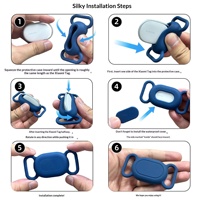 Étui de protection en silicone étanche pour dispositif de suivi anti-perte pour animaux de compagnie Xiaomi