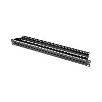 Solusi Rak Jaringan Profesional Cat6/Super Cat6 UTP Tanpa Pelindung 24port/48 Port Panel Patch Data Serat Optik OEM Diterima