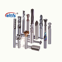 Fraise à spirale en carbure Eitfs à 4 dents, HRC65, pour acier, CNC, 3.175mm, 4mm, 6mm, coupe ascendante, ODM OEM