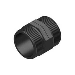 Raccordo filettato da 1 pollice in acciaio nero per sistemi HVAC - Product Image 1