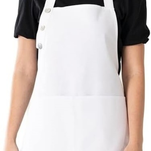 Tablier en coton résistant aux taches avec 2 poches avant, tablier réglable pour femmes avec poches, 10 options de couleurs, pour la cuisine - Product Image 6