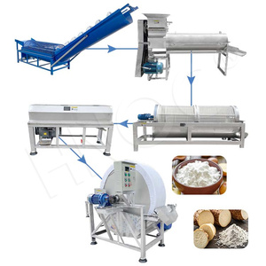 Hnoc đầy đủ sắn quá trình máy quy mô nhỏ hoàn chỉnh khoai lang sắn tinh bột Dây chuyền sản xuất Ấn Độ - Product Image 1