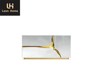 Hot Sale Modern Design Silver <strong>Mirrored</strong> <strong>Nightstand</strong> Finish Luxury Style Stainless Steel Bedside Table for Bedroom - Product Image 2