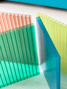 Lámina de Policarbonato Corrugado de Doble <span class=keywords><strong>Pared</strong></span>, Multicolor, de Alto Impacto, Moderna, con Protección UV, para Invernaderos y Techos - Product Image 3