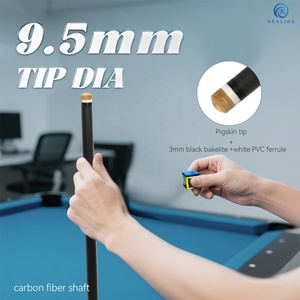 Queue de <span class=keywords><strong>billard</strong></span> OKHEALING 9,5 mm en fibre de carbone avec joint en acier inoxydable pour les tournois - Product Image 3