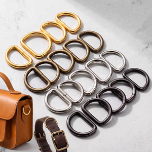 Argola D de Latão/Metal de 10mm e 38mm para Alça de Bolsa, Fivela D-Ring de Superfície Lisa para Bolsas, Coleiras de Cães e Peitorais - Product Image 1