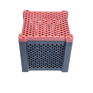 Boîte de stockage de médias filtrants pour aquarium, cube en maille <span class=keywords><strong>creuse</strong></span> avec culture de bactéries pour la purification de l'eau, matériau PP - Product Image 1