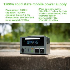 ไฟแคมป์ปิ้งกลางแจ้ง P600W สถานีพลังงานแบบพกพา 384Wh แบตเตอรี่ LiFePO4 เครื่องกำเนิดพลังงานแสงอาทิตย์ คลื่นไซน์บริสุทธิ์ AC DC สำหรับบ้านและรถบ้าน - Product Image 3